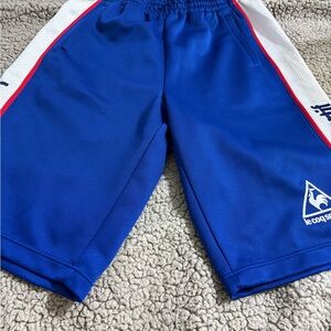 Vintage Le Coq Sportif Blue & White Athletic Shorts